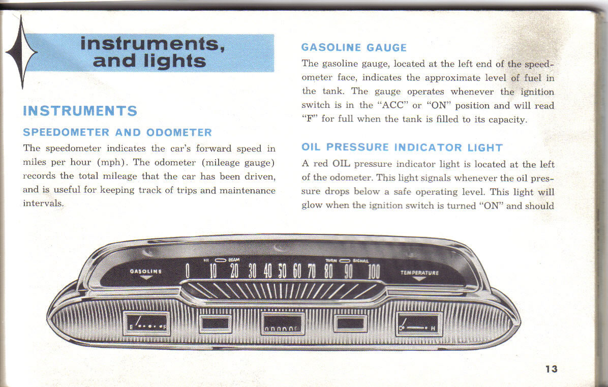 1963 Mercury Comet Owners Manual Page 30